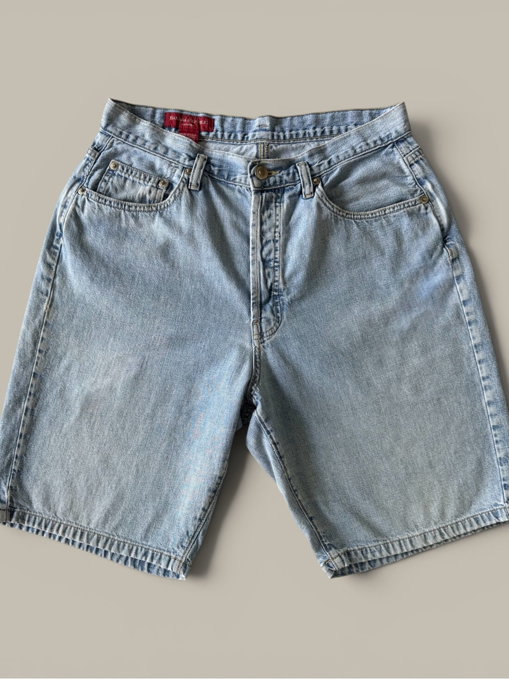 Vintage Banana Republic Denim Shorts Light Wash USA Made 90s Women’s Size 10